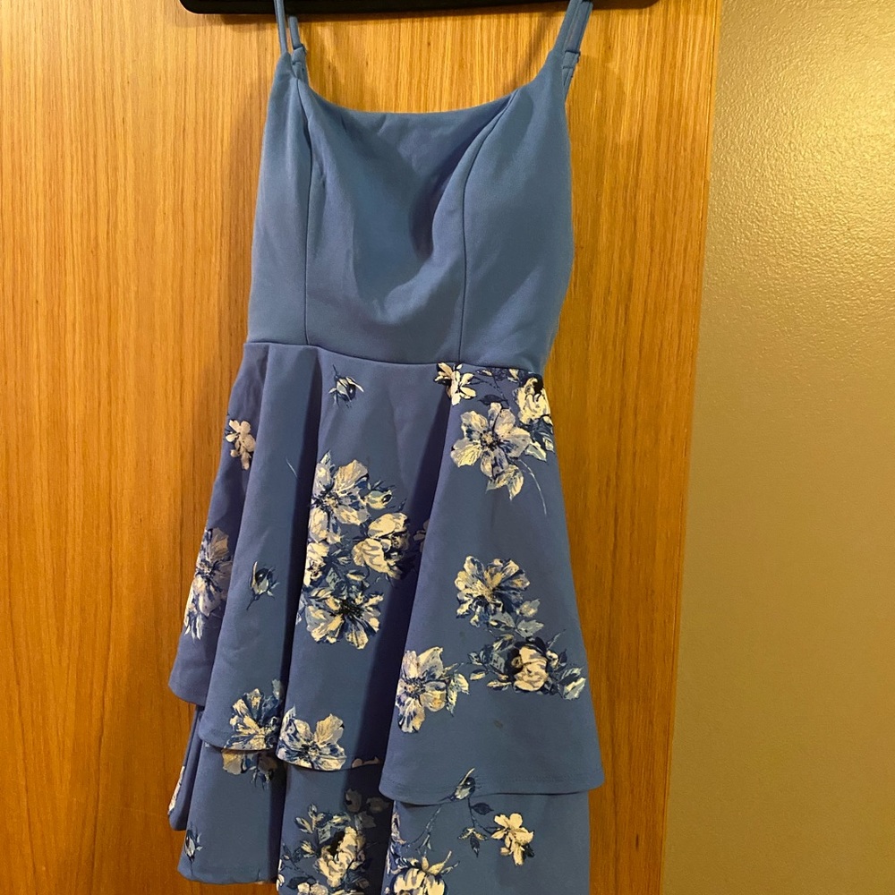 Sassy Blue print party dress